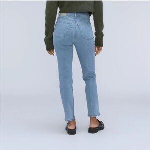 Everlane Vintage Style Light Wash Denim Cheeky Straight Jeans - Women